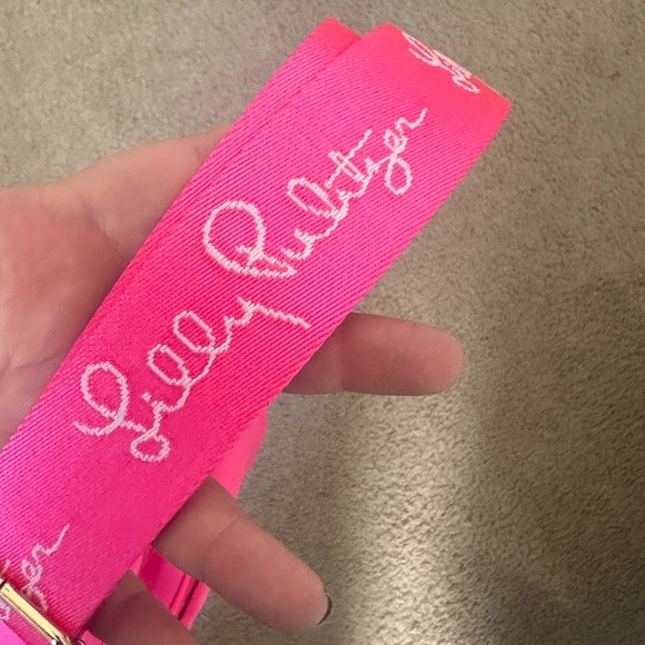 Lilly Pulitzer Giavanna Neoprene Crossbody Bag New Without Tags Pink - Picture 6 of 11